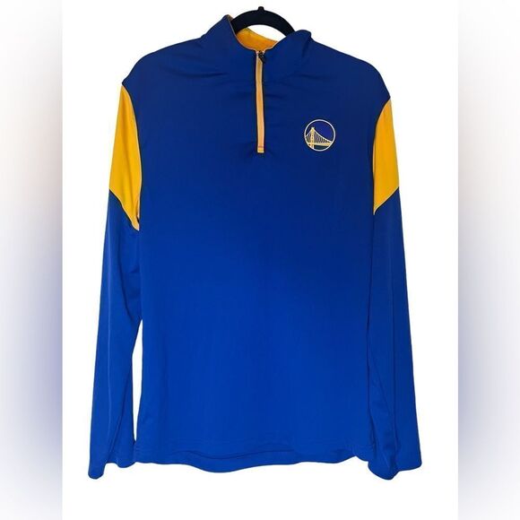 FANATICS NBA GOLDEN STATE WARRIORS BASKETBALL HALF ZIP PULLOVER MENS SIZE MEDIUM - Picture 6 of 7
